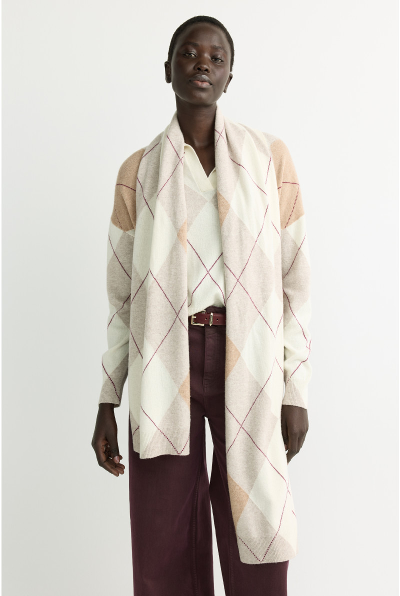 Checked scarf 