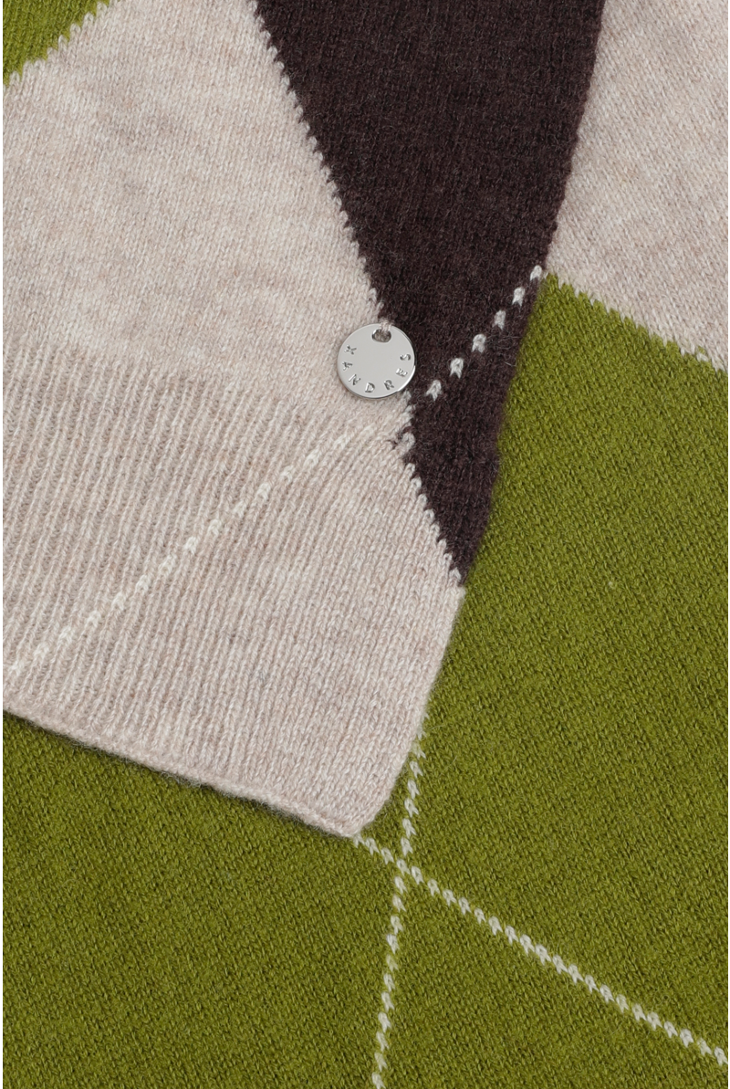 Checked scarf 