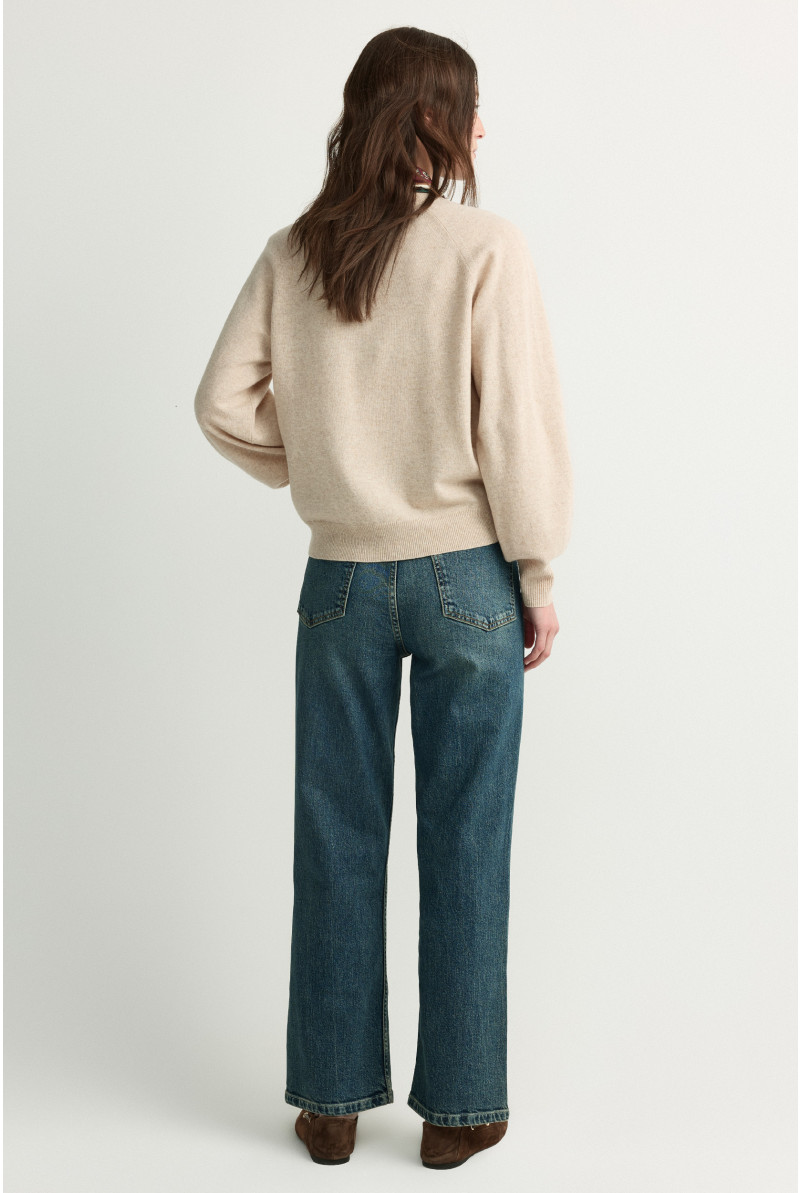 Wollen pull met kraag