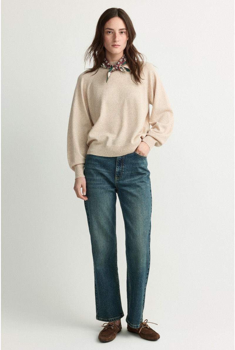 Wollen pull met kraag
