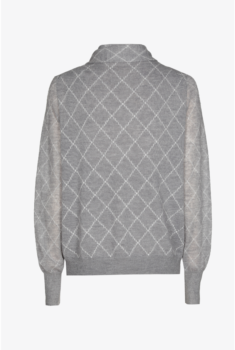 Weicher Pullover mit Schalkragen