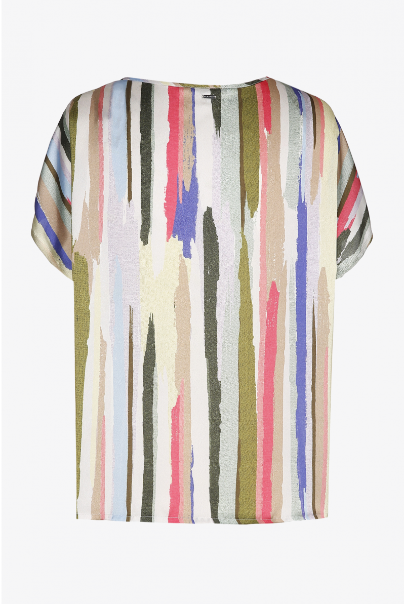 Kleurrijke blouse met strepenprint