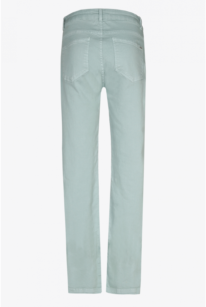 Mint green jeans with slim fit