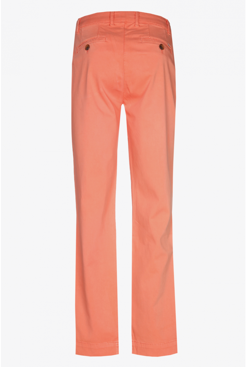 Pantalon chino orange à coupe ajustée 