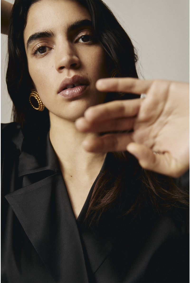 Robe en soie à double boutonnage