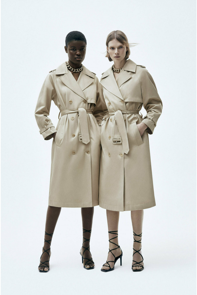 Beige trench coat 