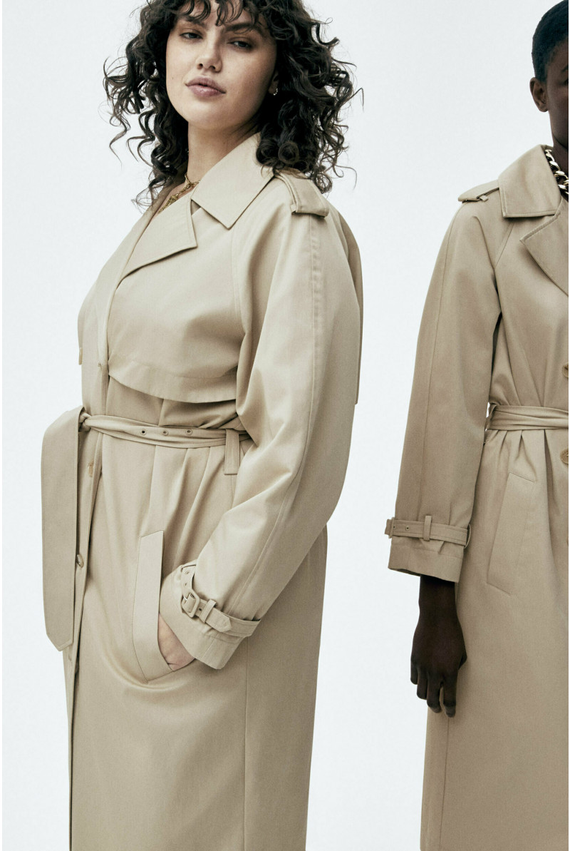 Beige trench coat 