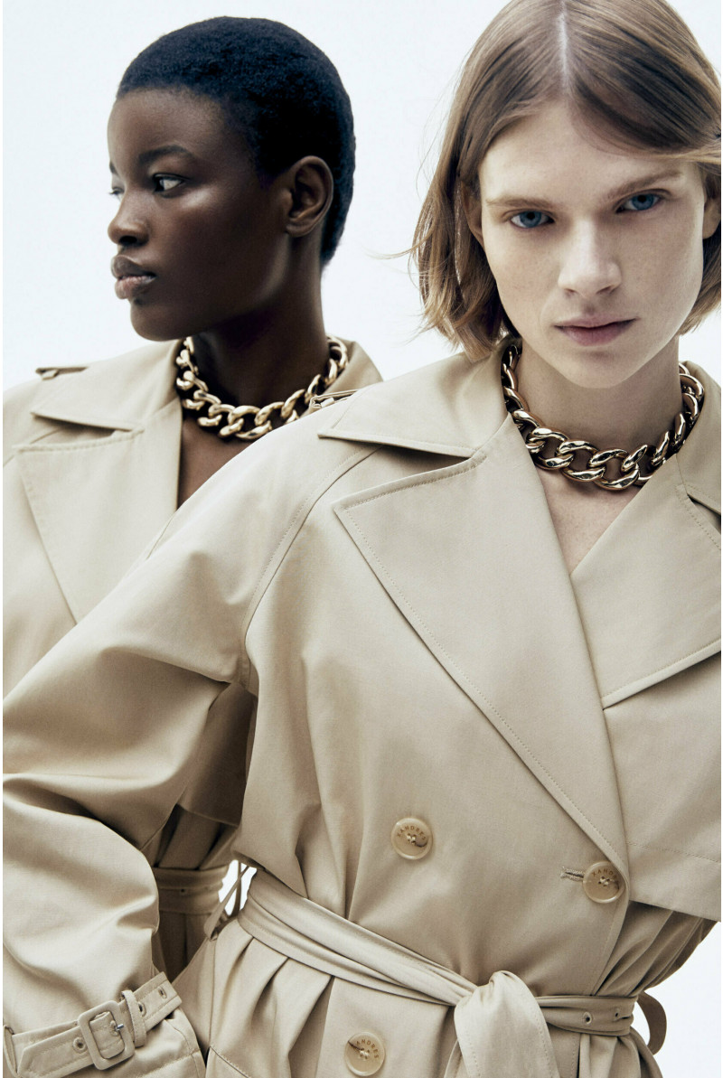 Beige trench coat 