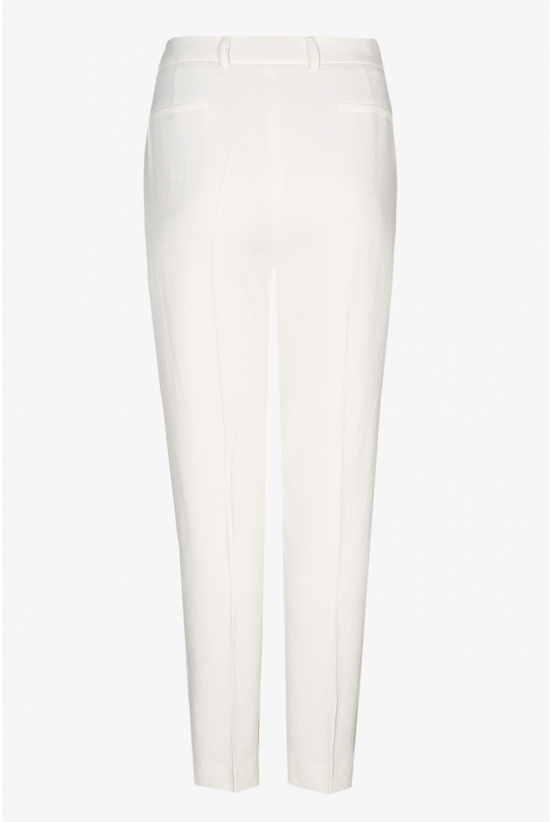 Pantalon blanc à pli marqué