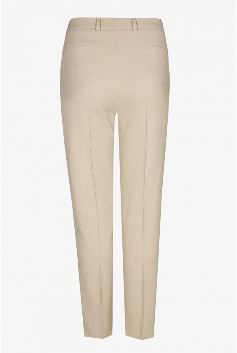 Pantalon beige à pli marqué