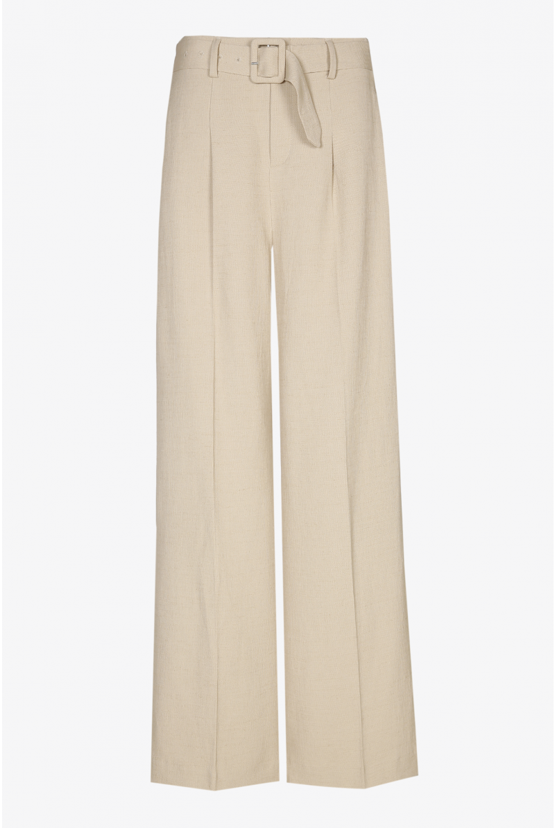 Beige broek met wijde -