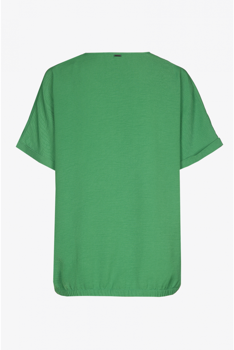 T-shirt vert à col en V