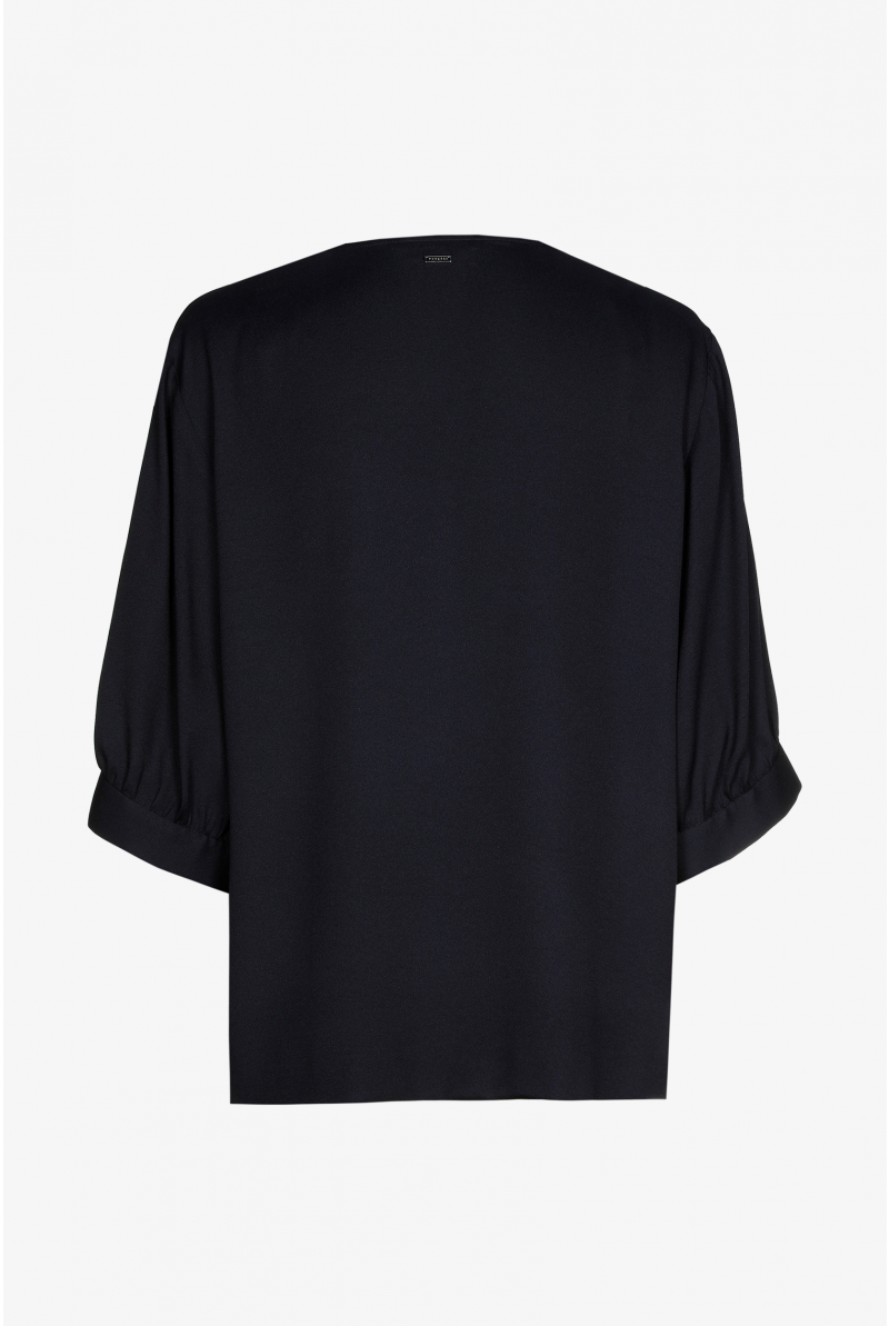 Blouse met V-hals en losse mouwen
