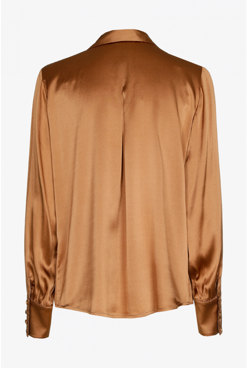 Klassieke hemdblouse in zijde