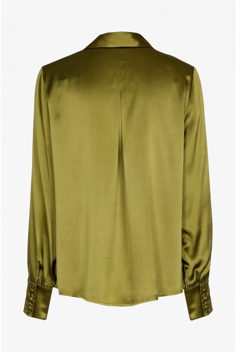 Klassieke hemdblouse in zijde