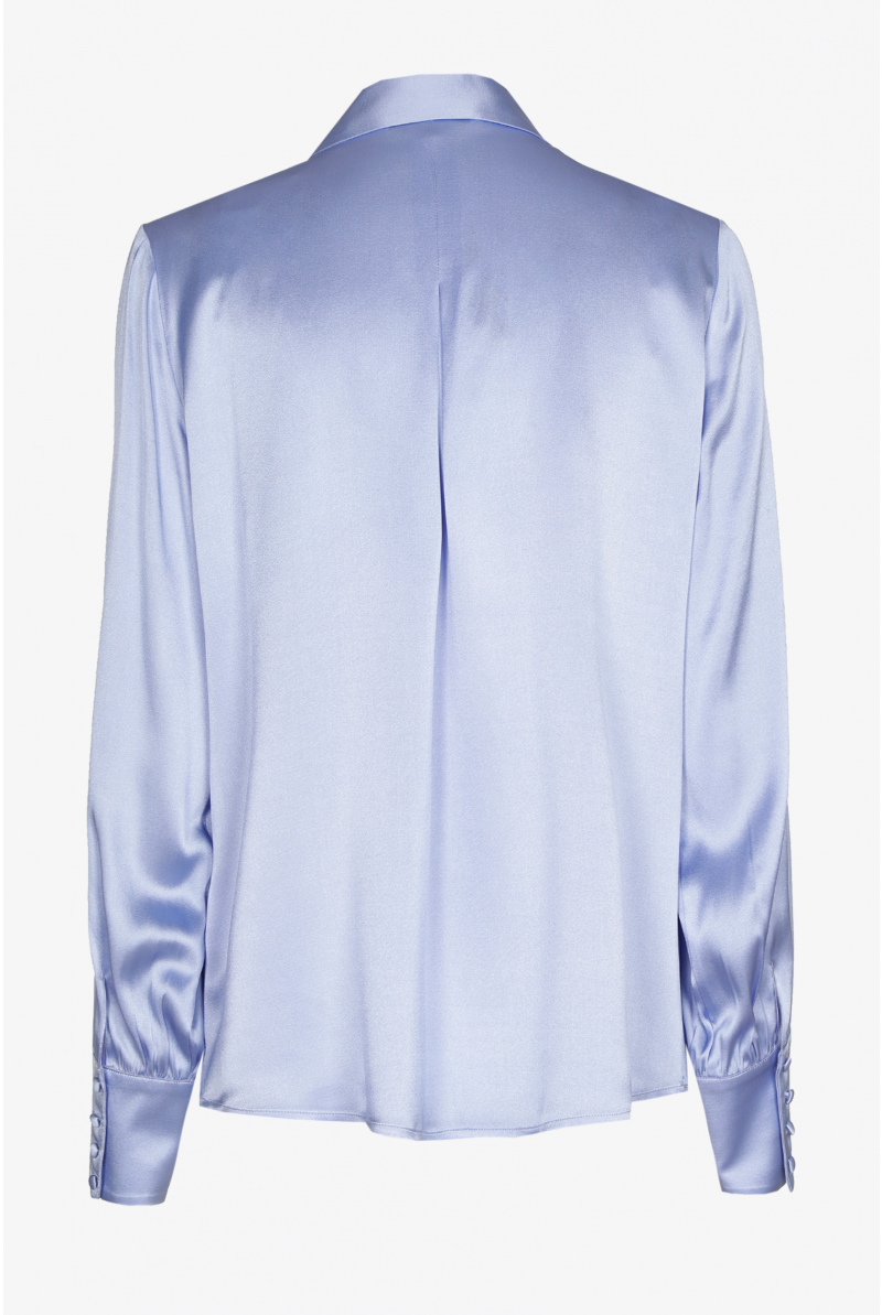 Klassieke hemdblouse in zijde