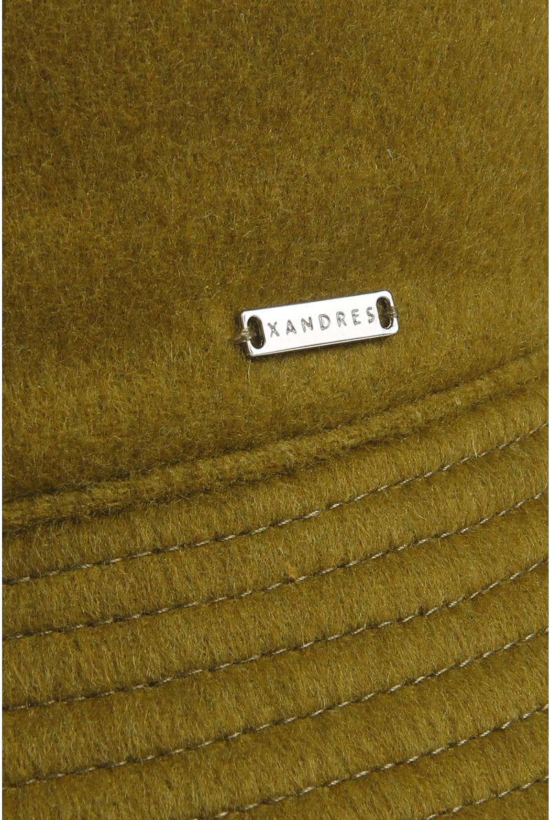 Boater hat in wool blend