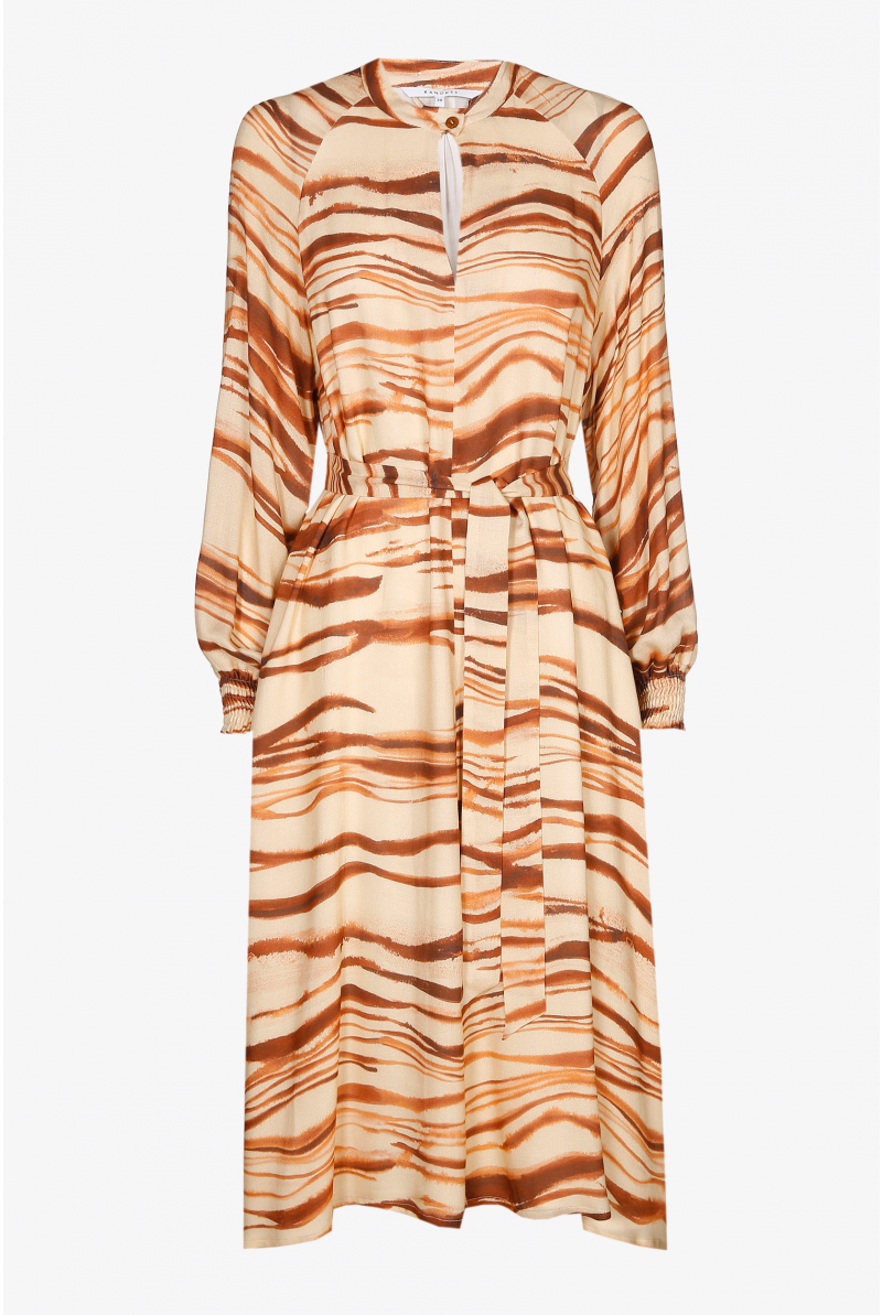 Robe maxi à manches bouffantes