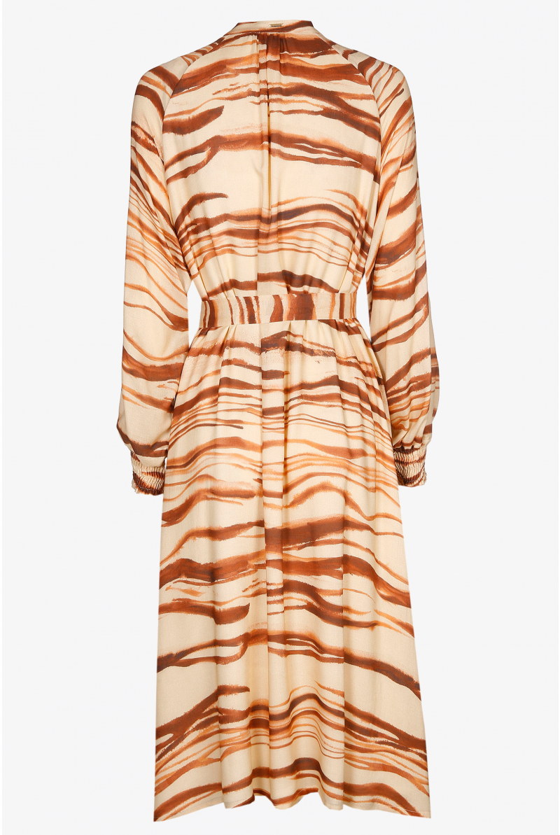 Robe maxi à manches bouffantes