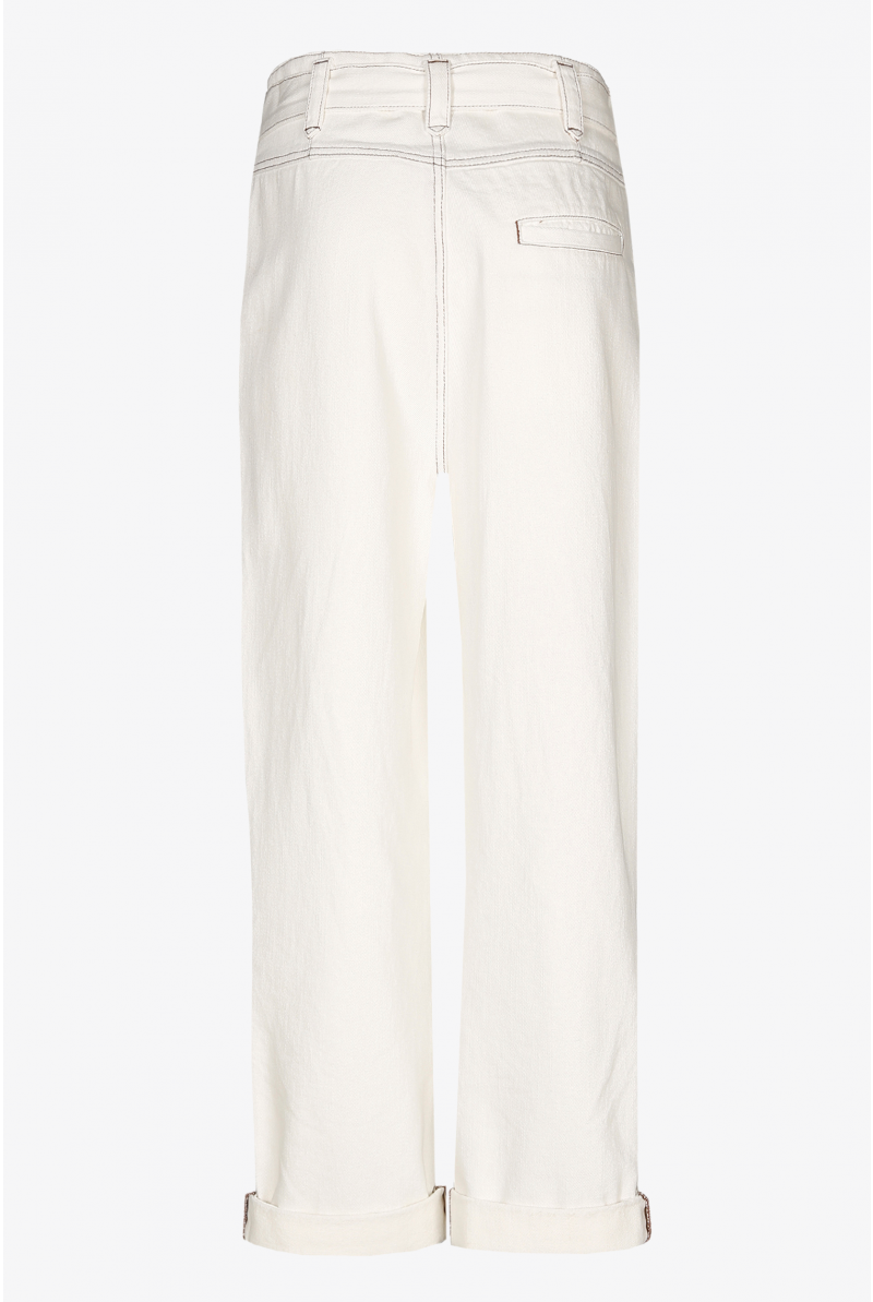 High waist trousers with belt