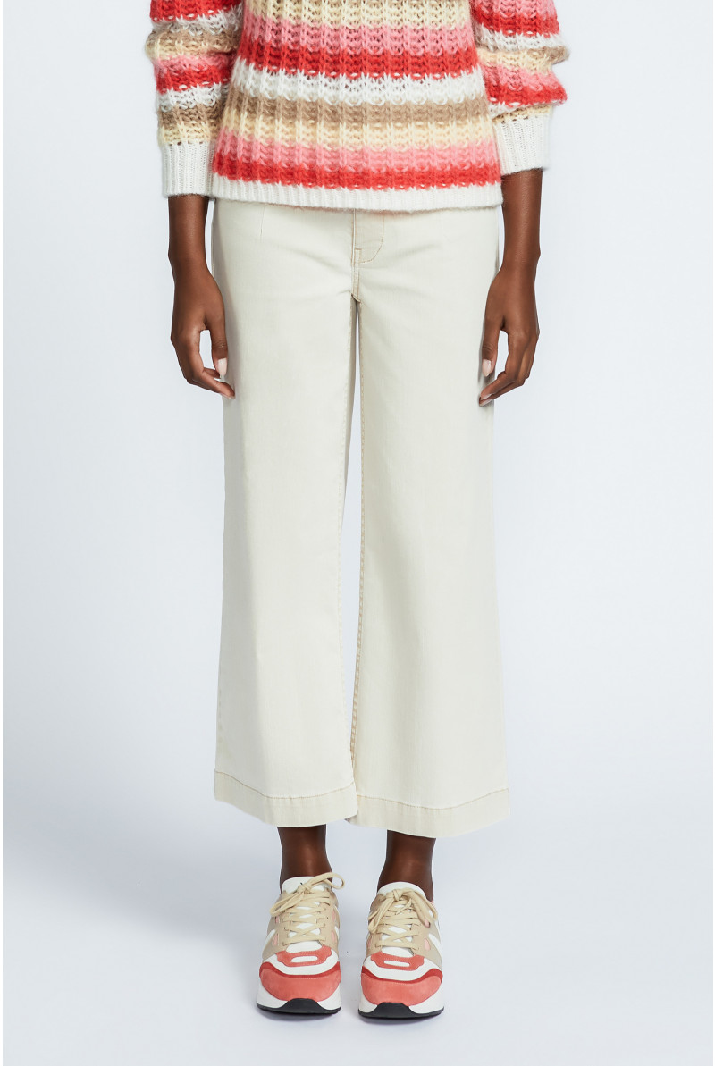 7/8 broek met wijde pijpen