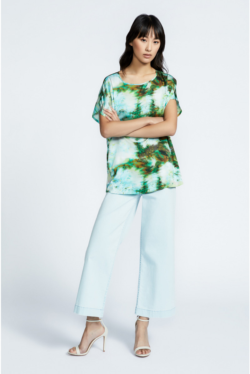 7/8 broek met wijde pijpen