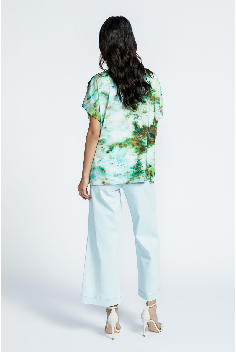 7/8 broek met wijde pijpen