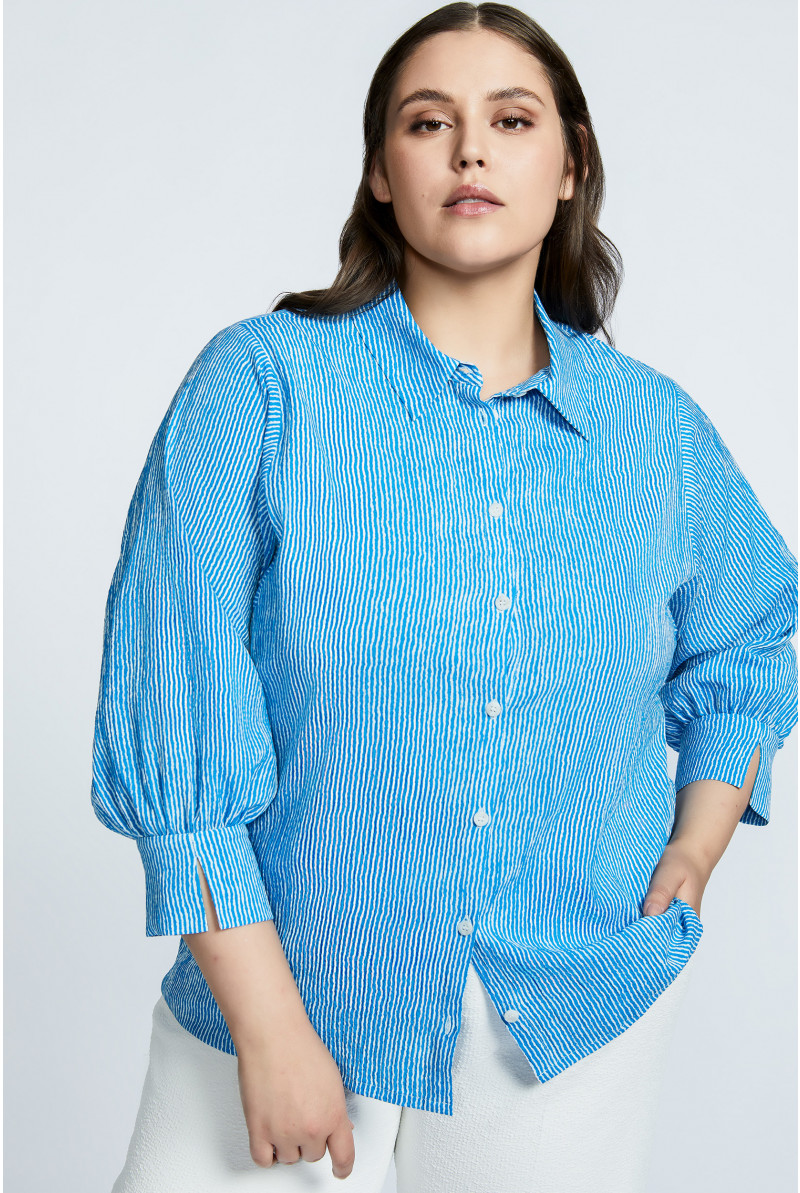 Blouse met gestreepte print