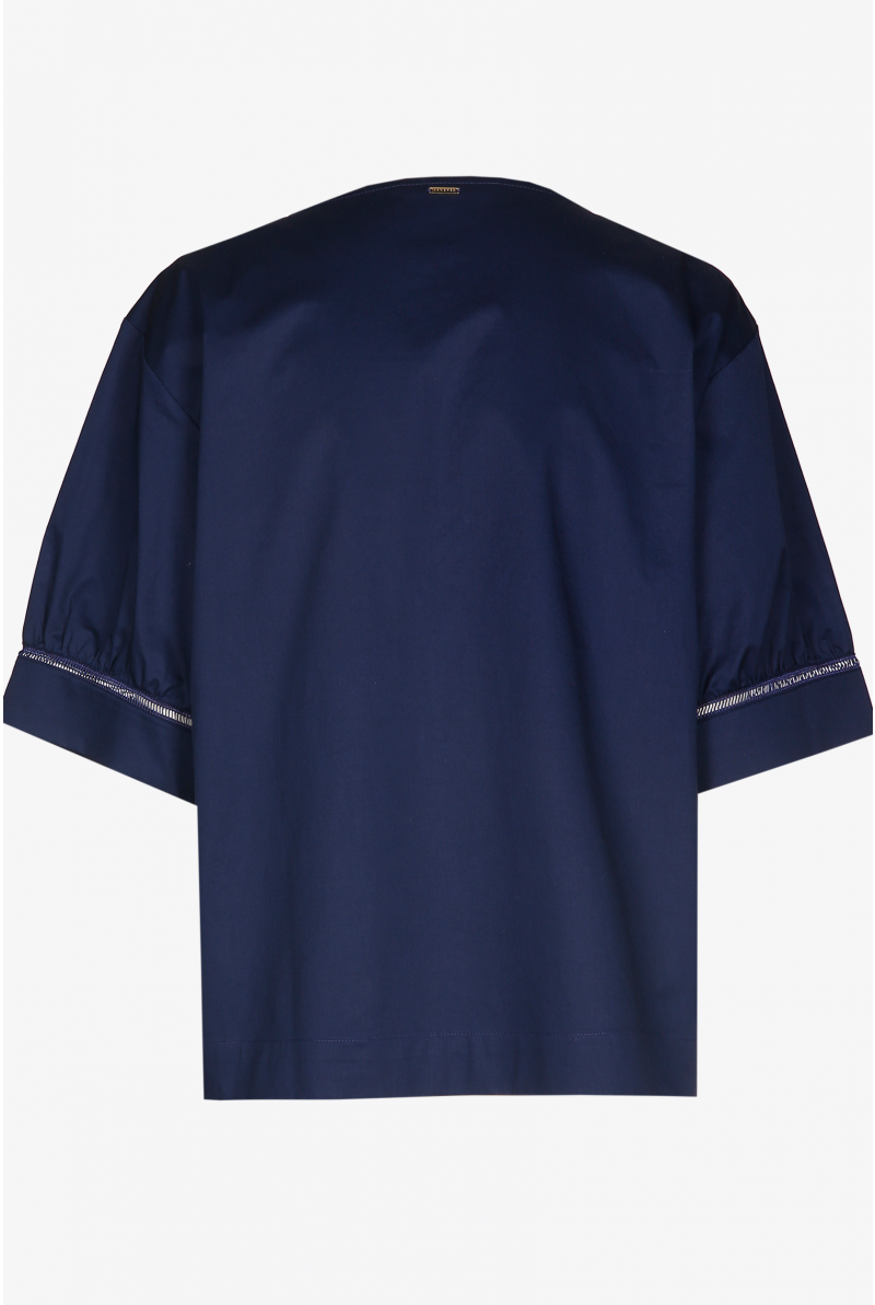 Blouse surdimensionnée à manches courtes