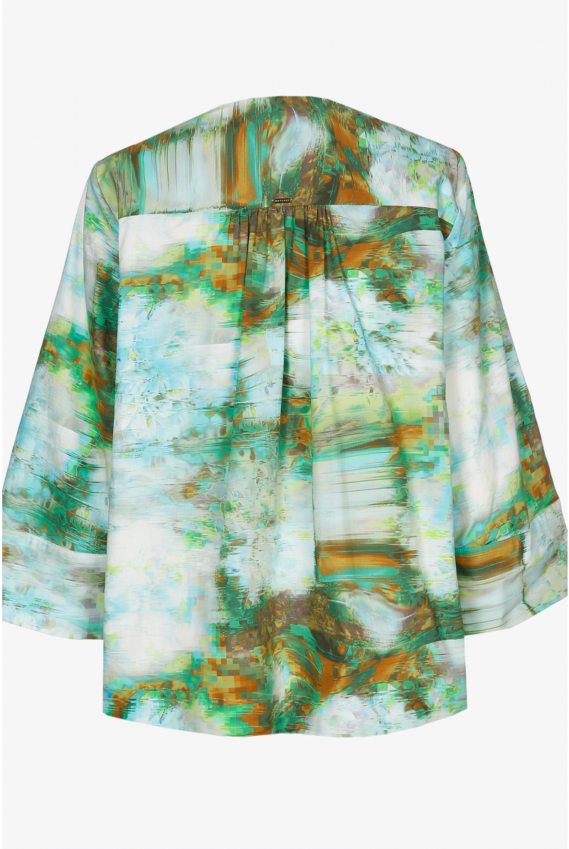 Oversized blouse met  print