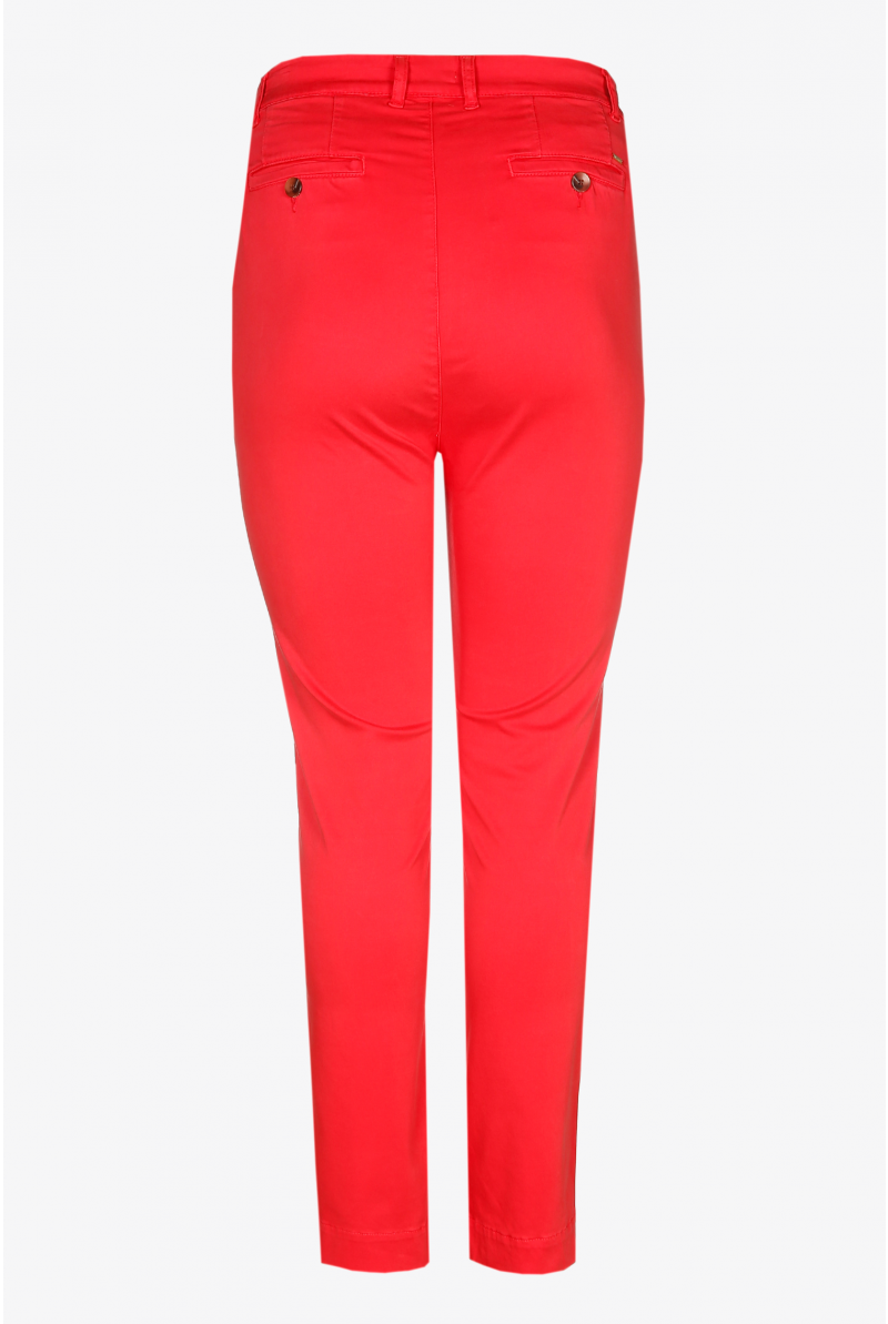 Zachte broek met smalle pijpen