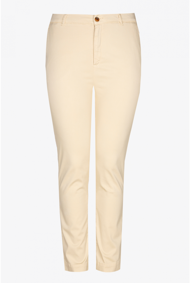 Pantalon doux à jambes étroites
