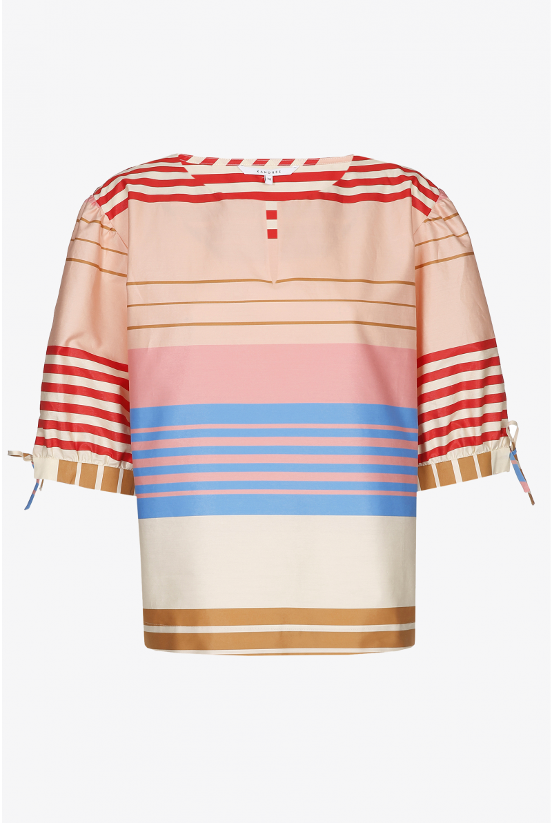 Blouse multicolore surdimensionnée