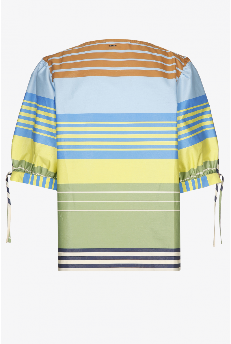 Veelkleurige oversized blouse