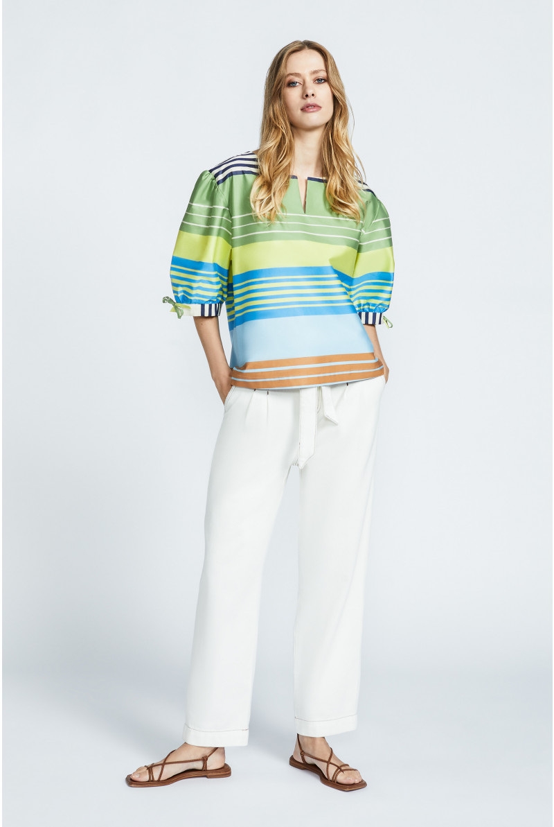 Veelkleurige oversized blouse