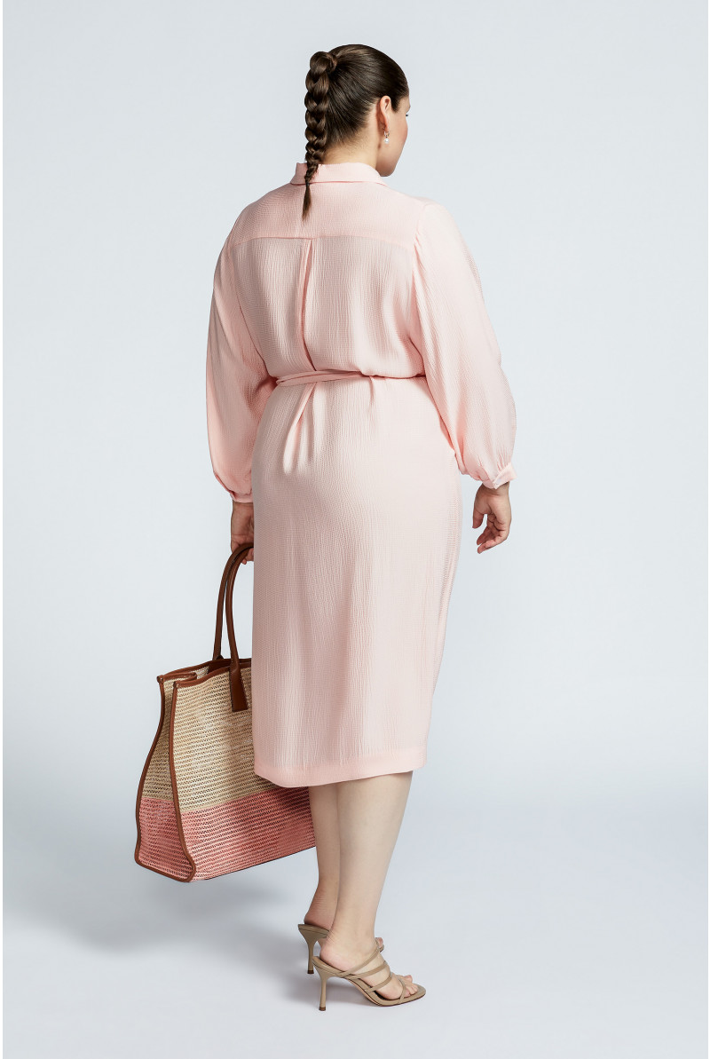 Robe au tomber souple avec ruban à nouer