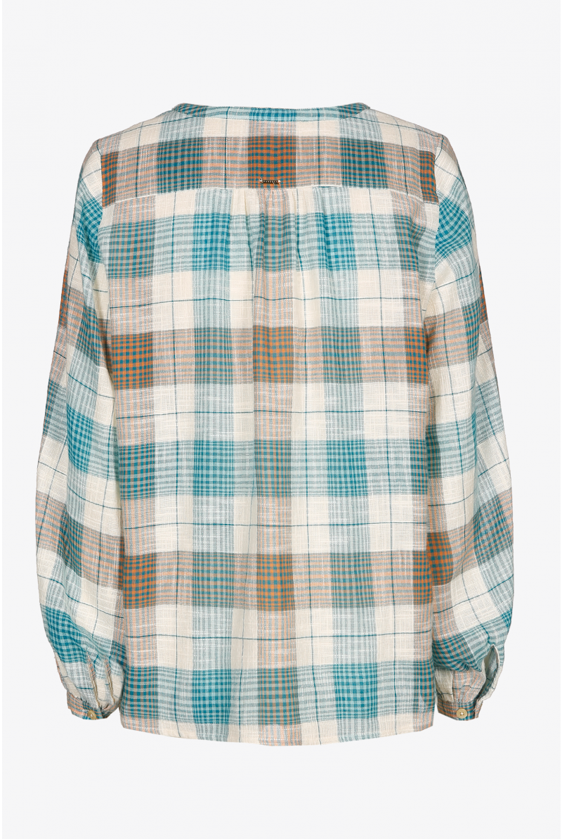 Wijde blouse met ballonmouwen