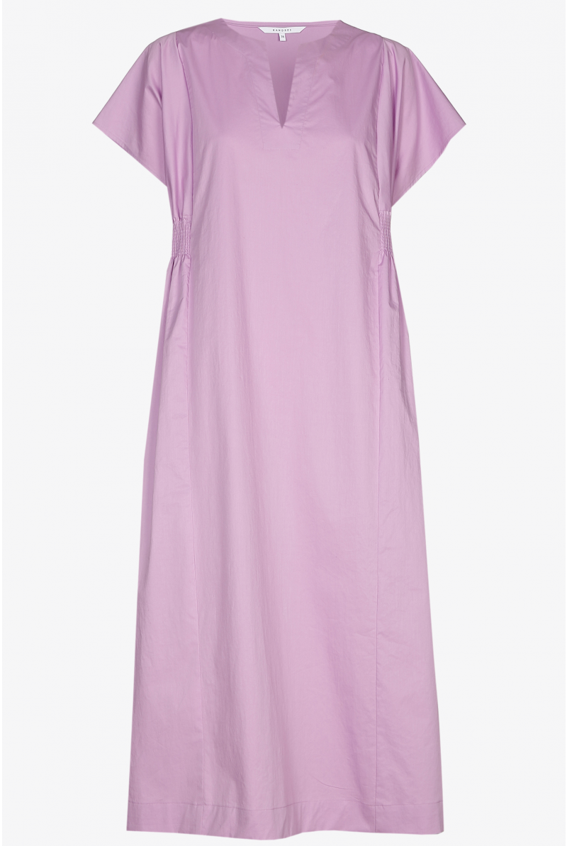 Midi dress with elastic