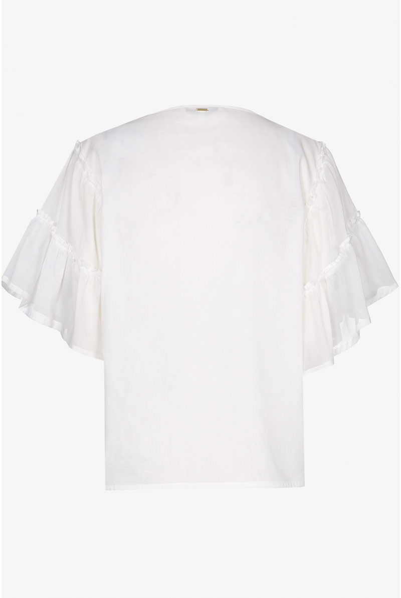 motor Ongelijkheid Port Blouse met volantmouwen - Xandres