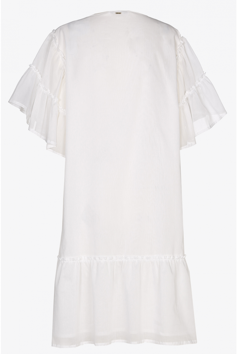Robe à manches à volants
