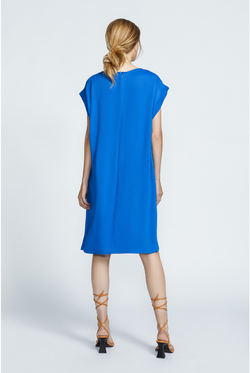Robe à encolure ronde