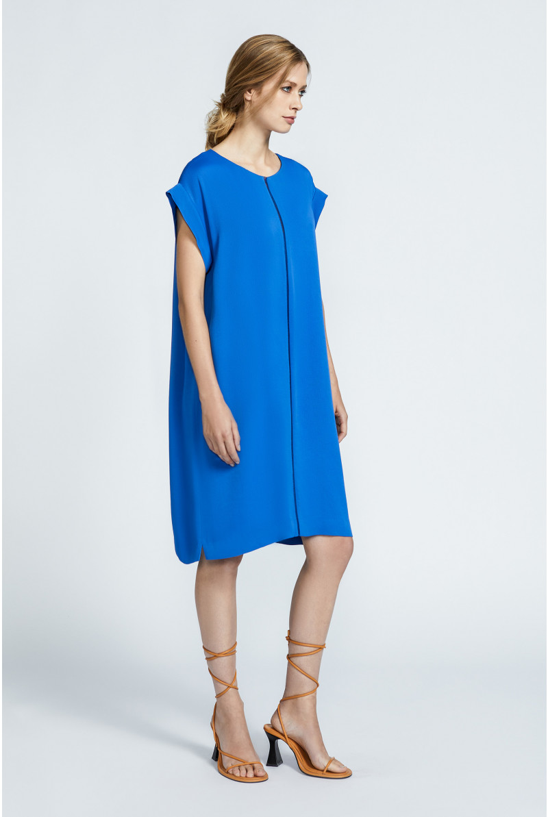 Robe à encolure ronde