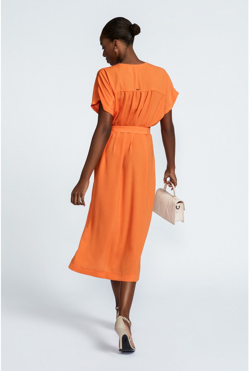 Summery dress in crepe fabric