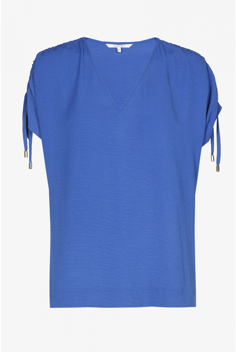 T-shirt in crêpe stof