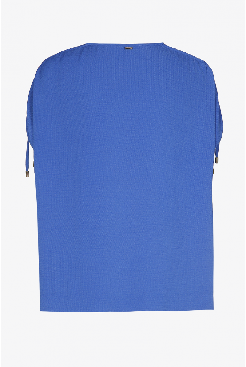 T-shirt in crêpe stof