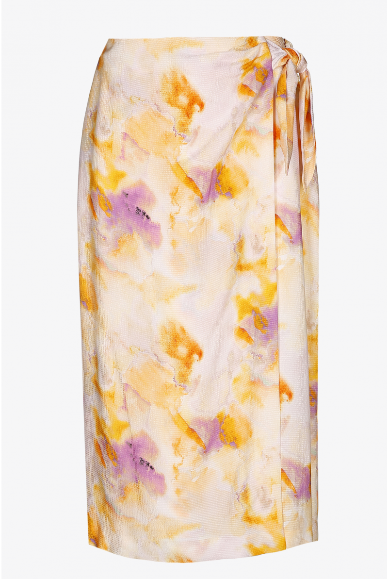 Skirt with tie dye print