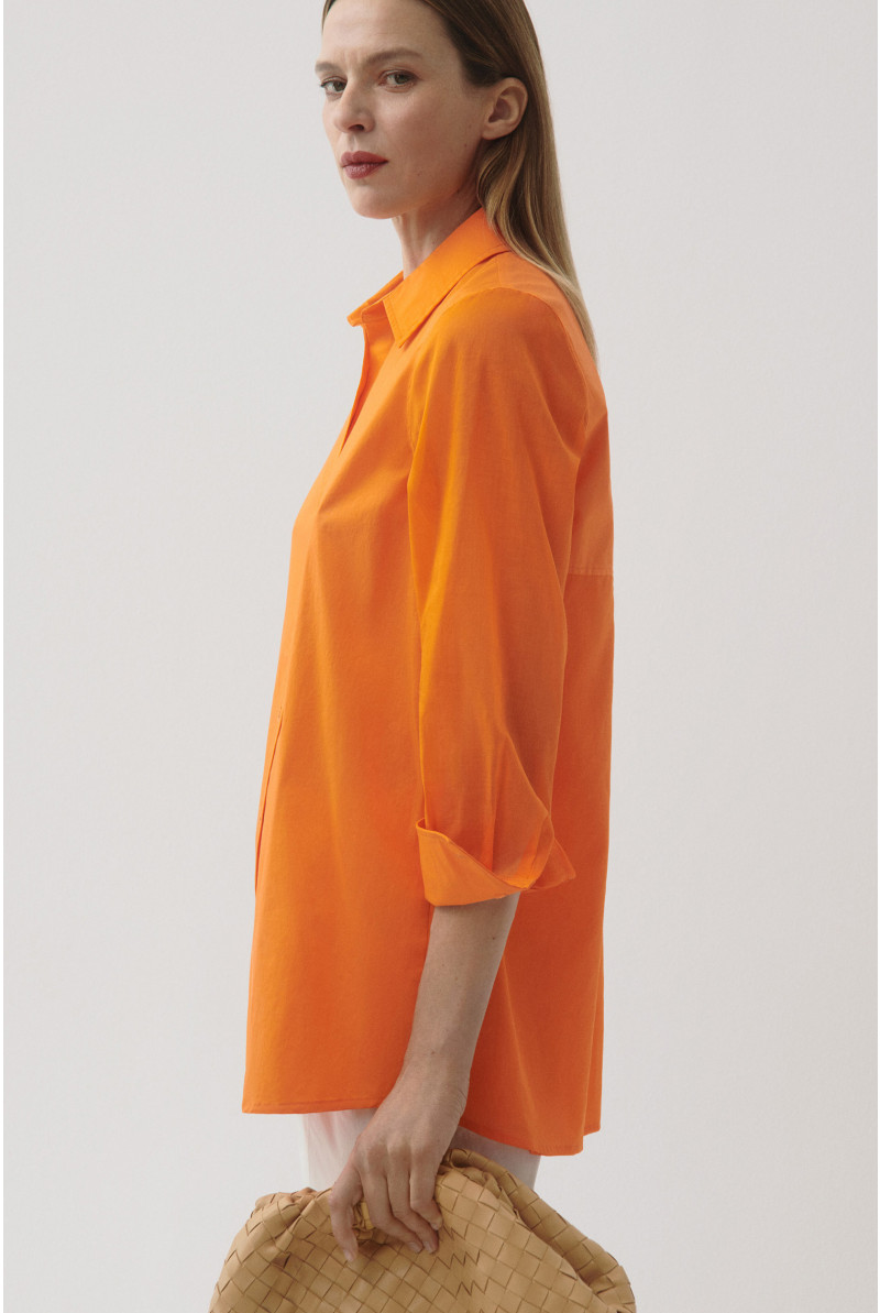 Chemise en coton avec voile