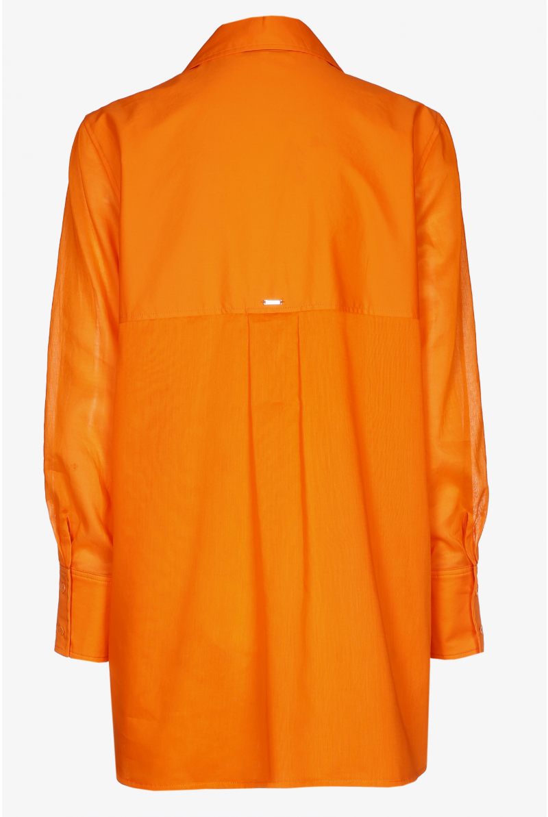 Chemise en coton avec voile