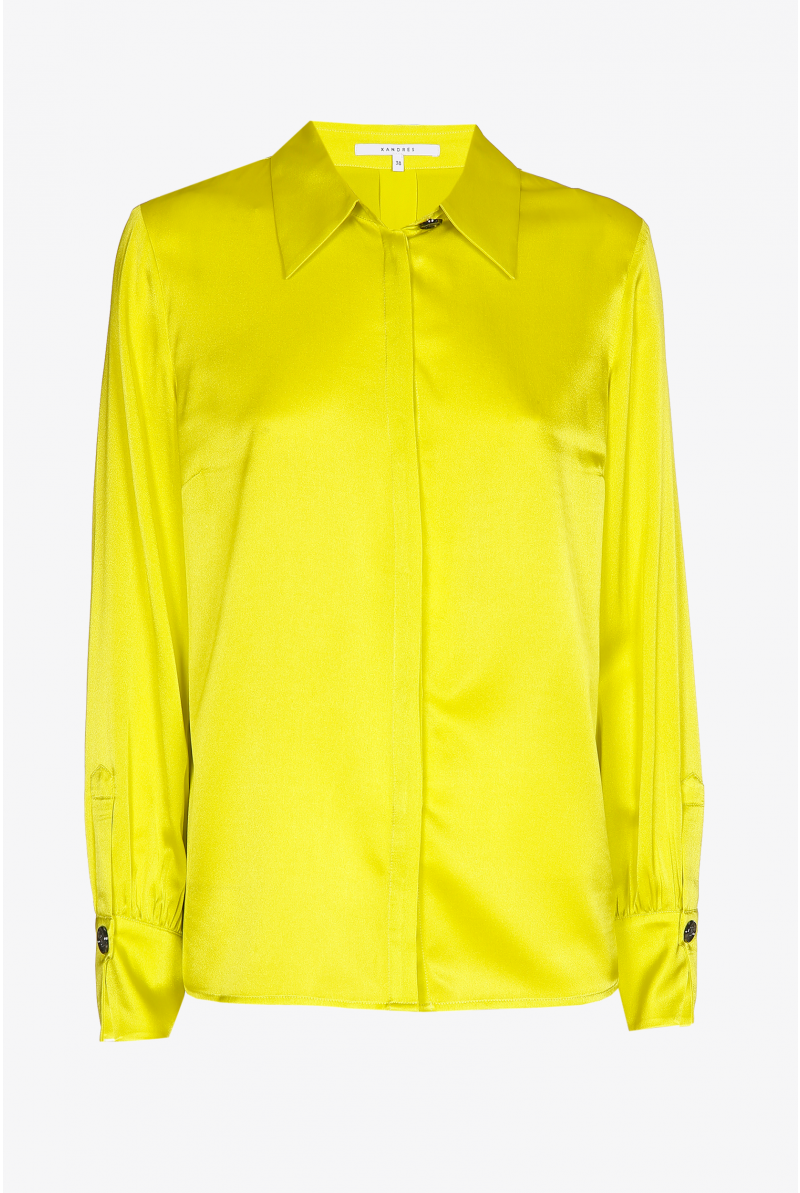 Blouse en soie avec col de chemise