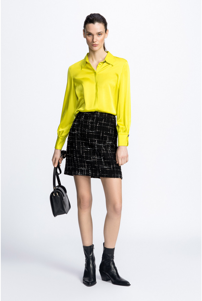 Blouse en soie avec col de chemise